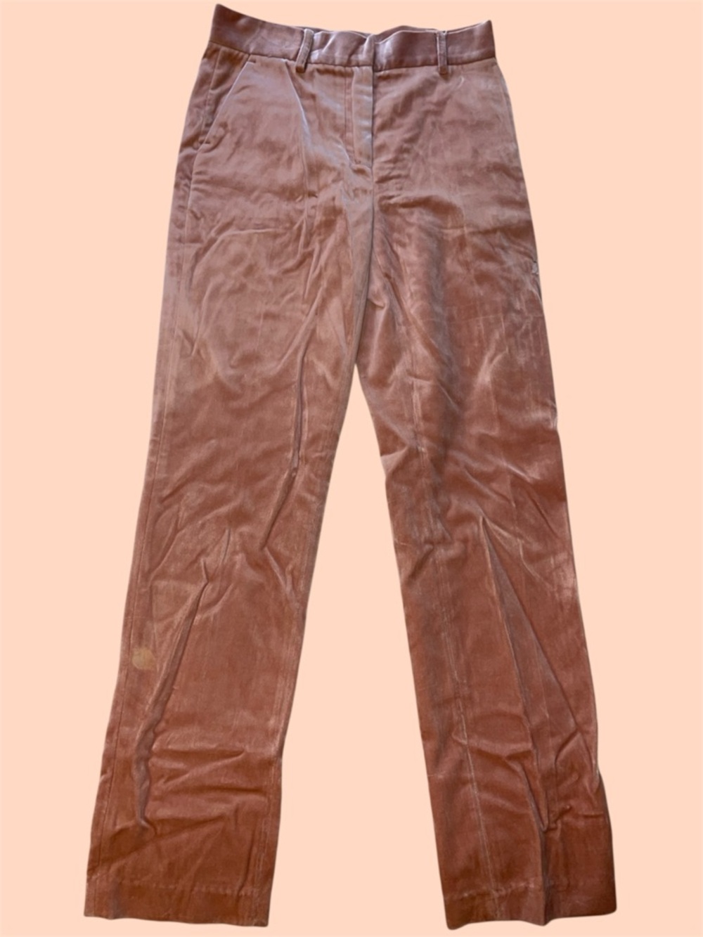 Kengstar‎ Blush Pink Velvet Cotton Chinos
